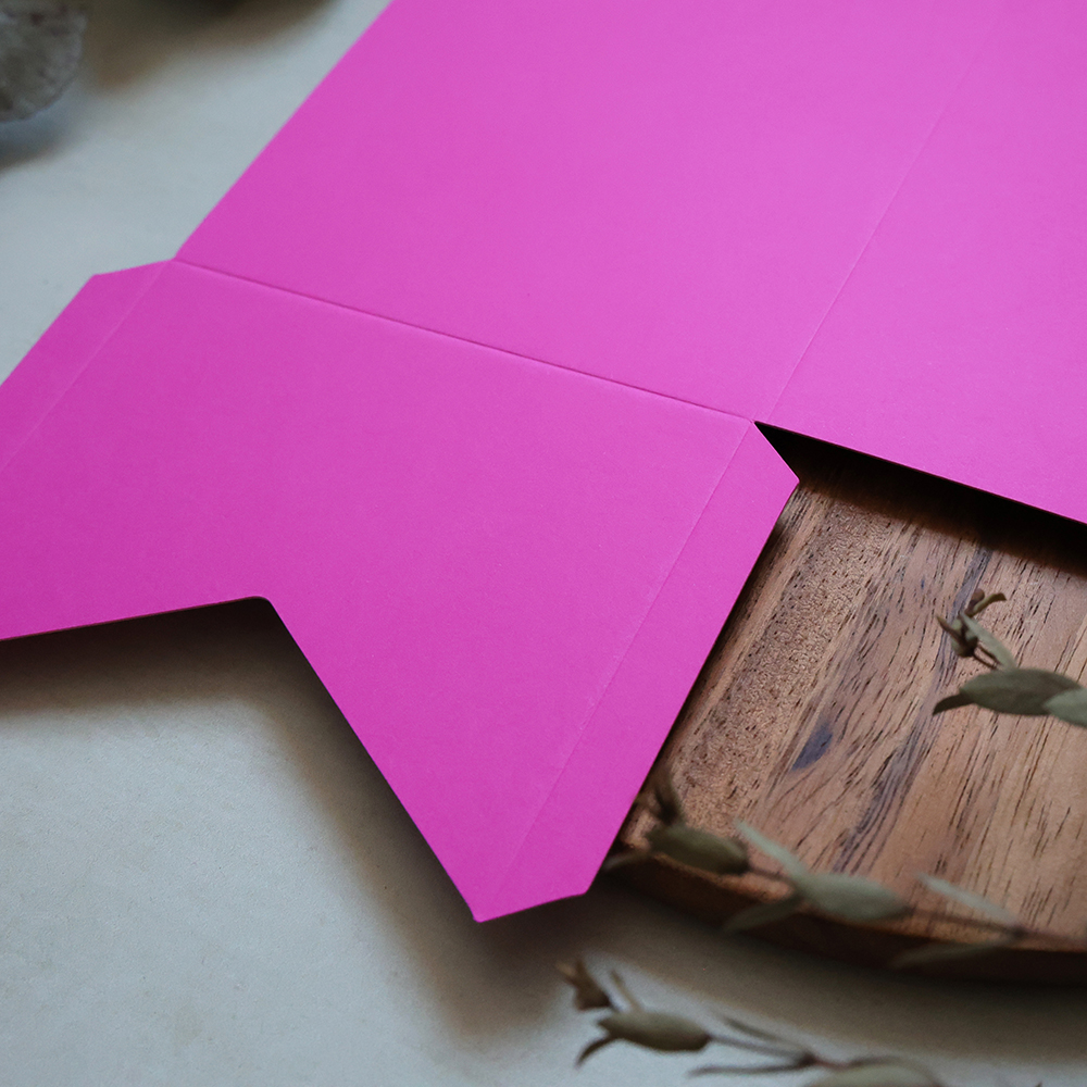DIY Hot Pink Pocketfold Envelopes 5x7" & A5 Vintage Prints